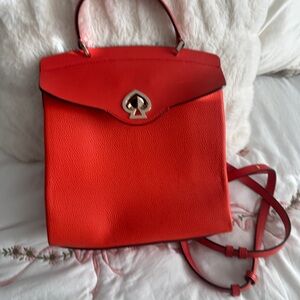 Kate Spade Vibrant Orange Nicola Heart TwistLock